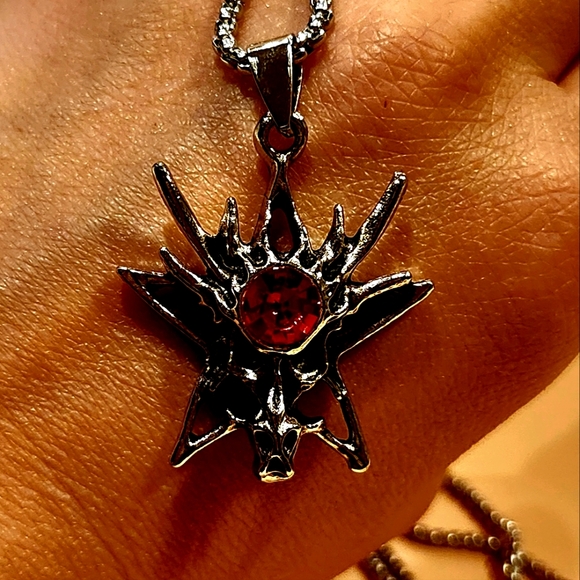 Choker Fashion Trends Vintage Long Chain with Pendant in the Form of Stars - Picture 4 of 10